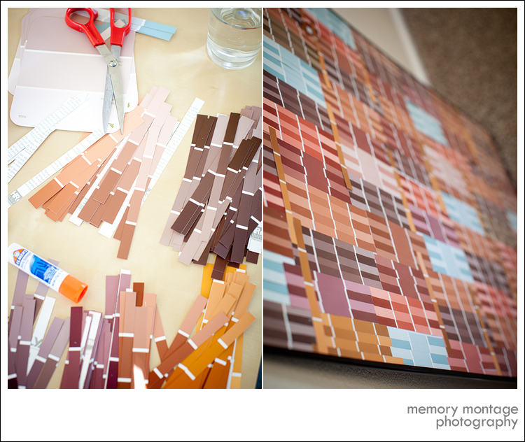 memory montage photography - BLOG: DIY "paint sample" art