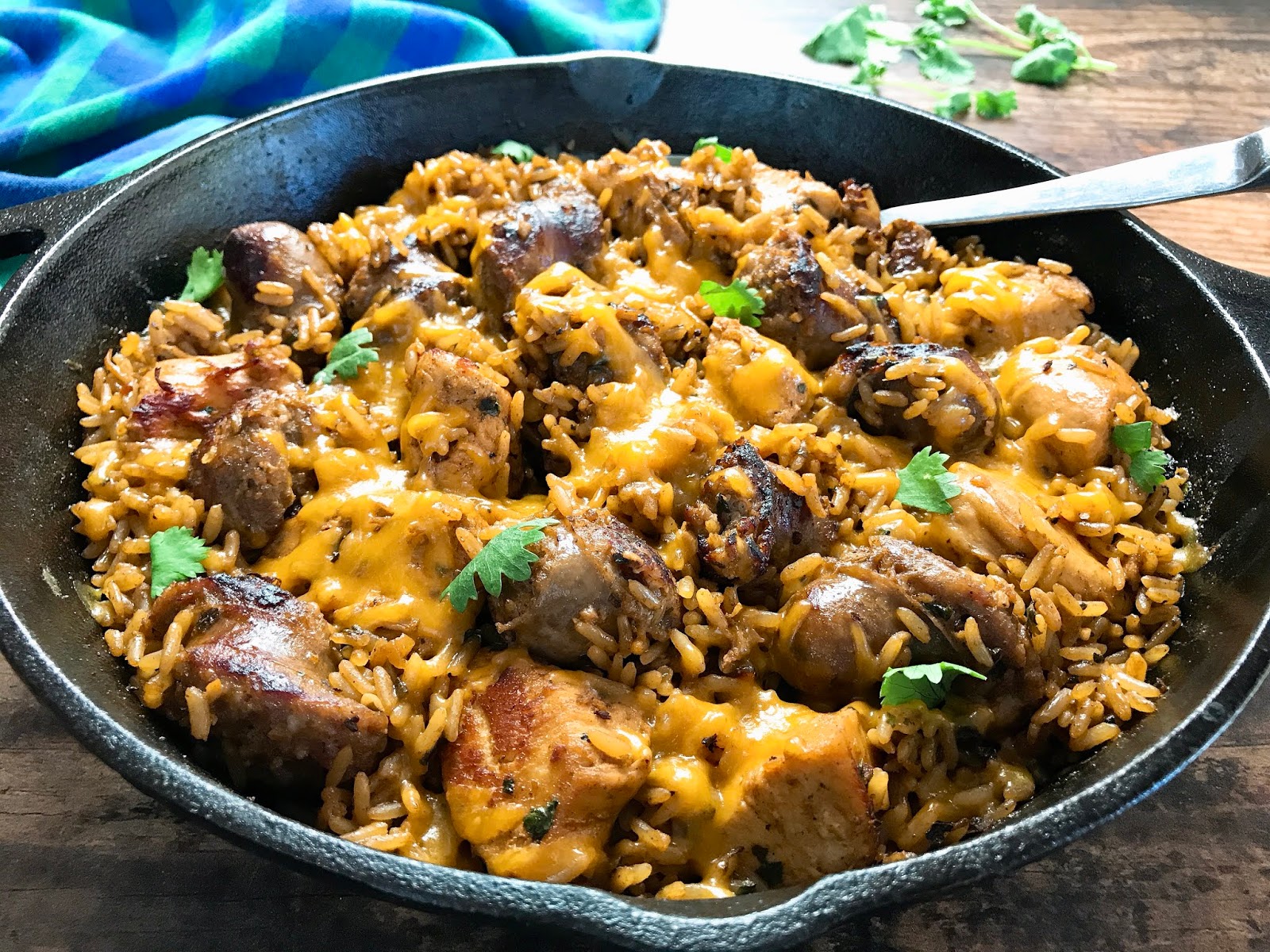 Southwest Chicken, Sausage and Rice