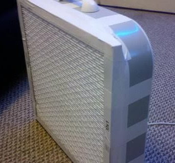 furnace filter duct taped to a box fan reduces air pollution indoors smoke from the wildfires gvan42