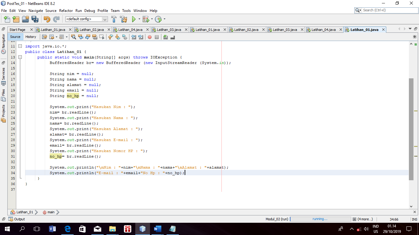 Laporan Praktikum Bahasa Pemrograman 1 Modul 1 