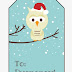 Etiqueta y tarjeta para los regalos Navidad