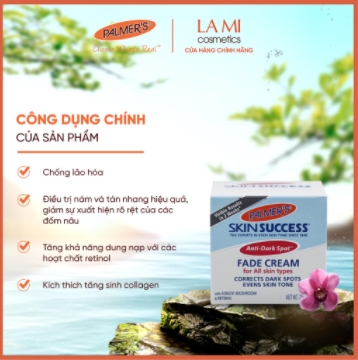 Kem Dưỡng Trắng Sáng Da Ban Ngày, Mờ Thâm Nám, Tàn Nhang 75g-Palmer’s