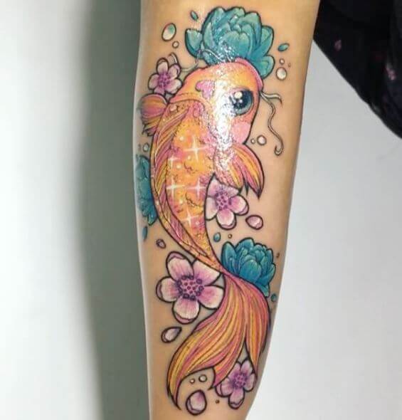55+ Best Koi Fish Tattoos Designs & Meanings (2019) | Tattoo Ideas