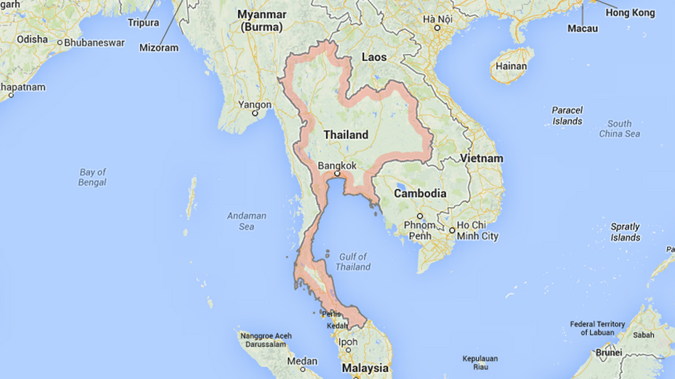 Что омывает тайланд. Королевство Тайланд на карте. Лаос и Камбоджа на карте. Камбоджа и Тайланд на карте.