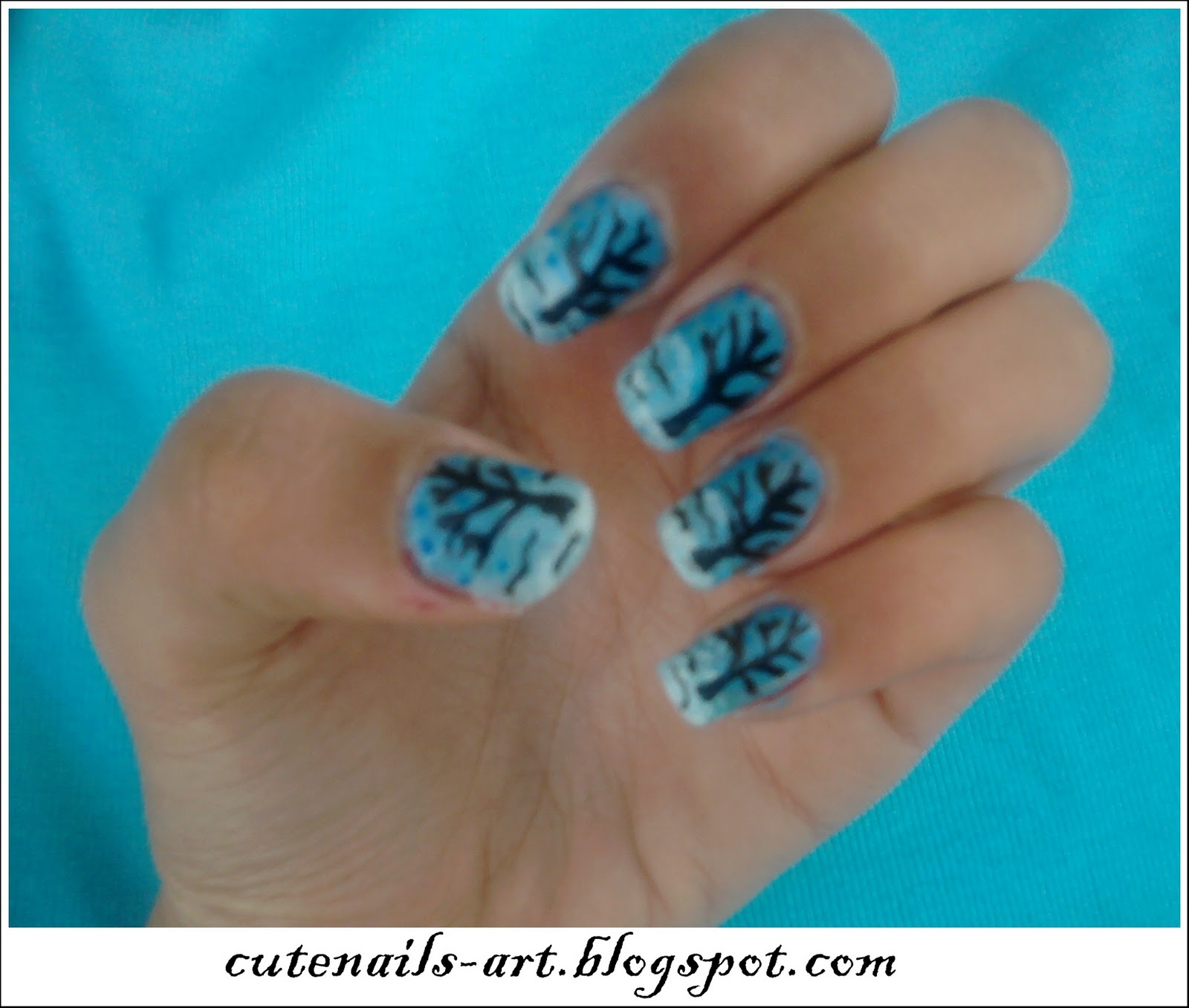 cutenailsart my Winter tree / Nail Art