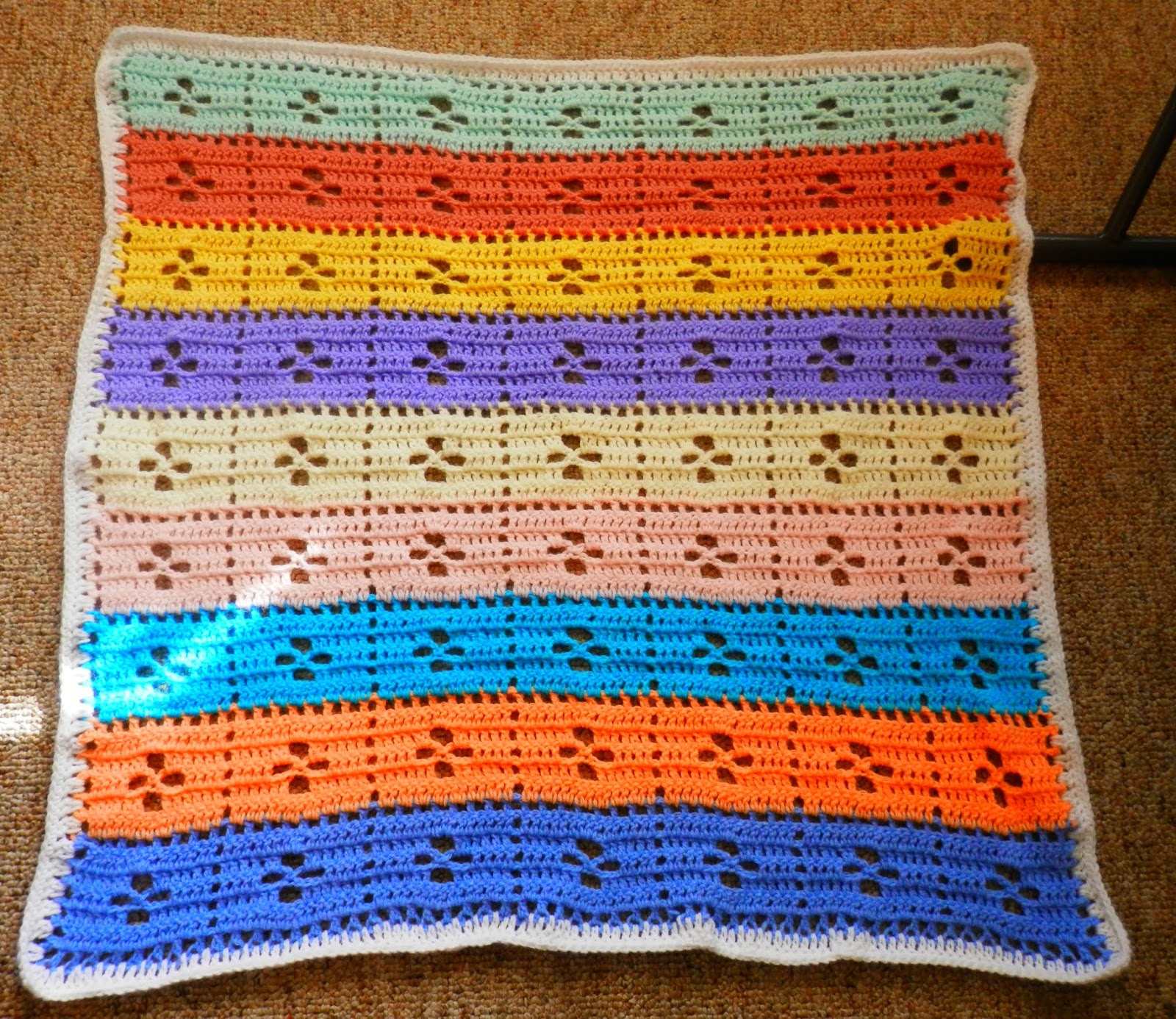 Karens Crocheted Garden of Colors Call The Midwife MultiColored Baby