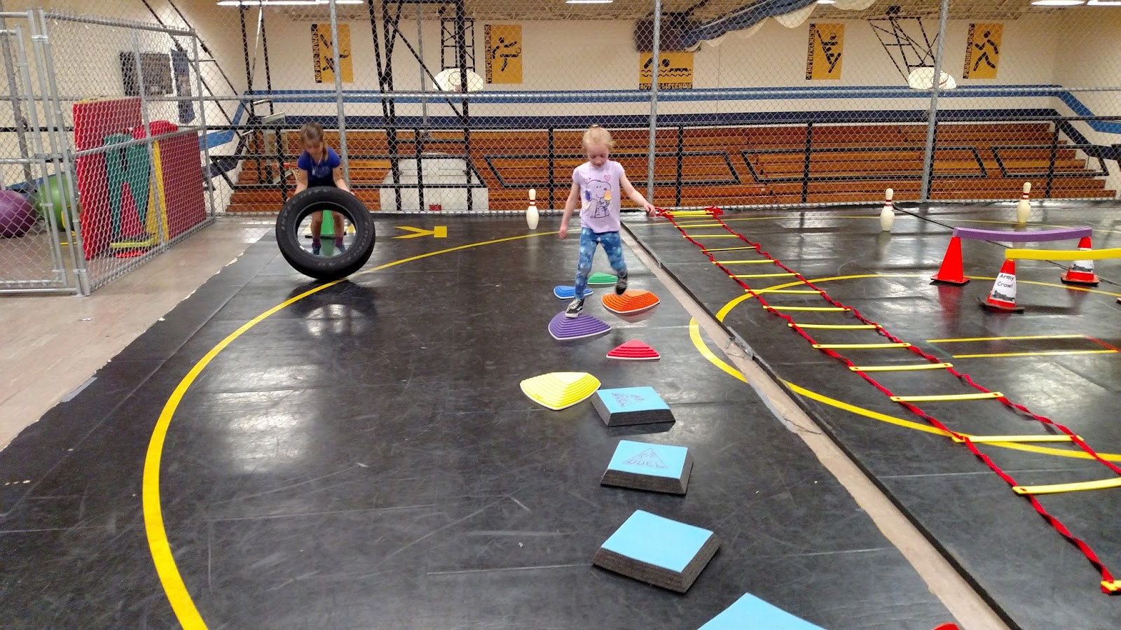 Carly's PE Games Ninja Training Courses for Elementary Students