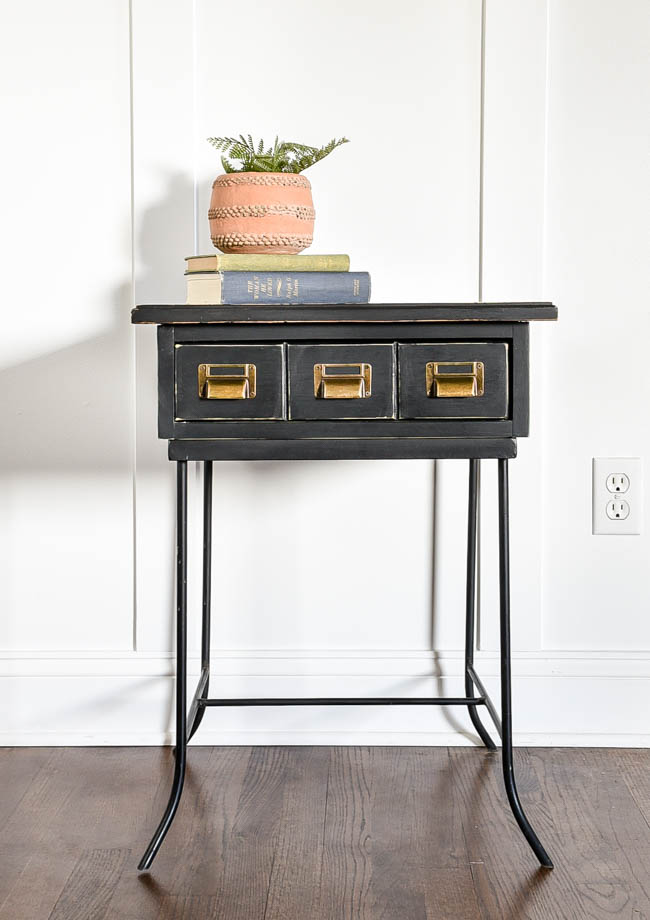 Quick and Easy Side Table Makeover Little House of Four Creating a