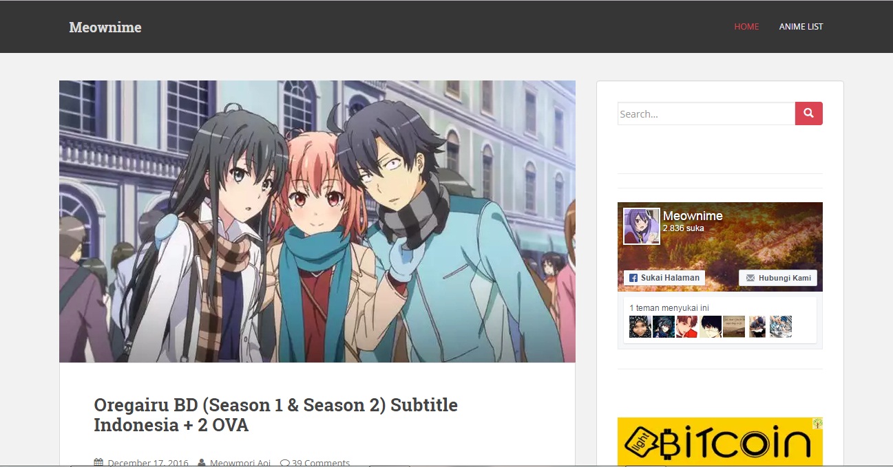 20 Situs Download Anime Sub Indo Terbaik yang Wajib kalian K