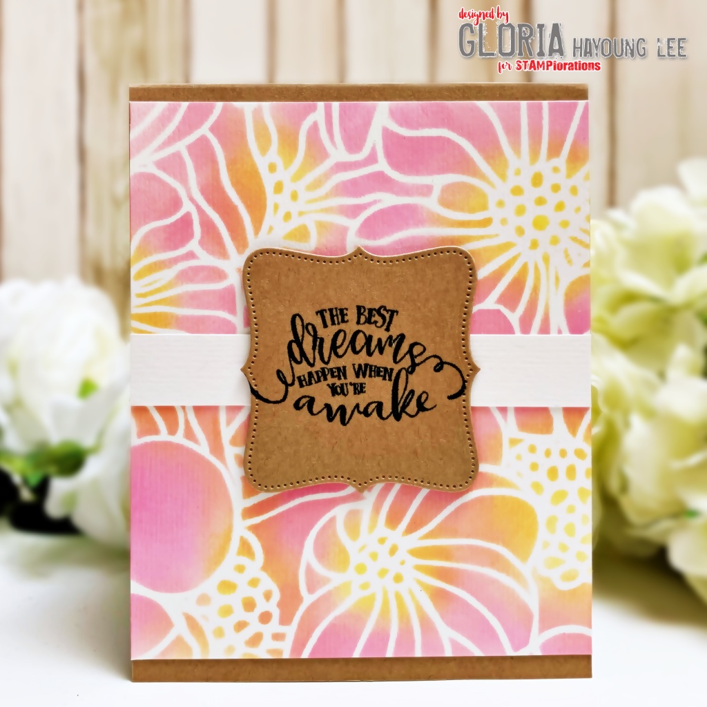 Gloria's craft room: Blending cards with stencils and two color inks