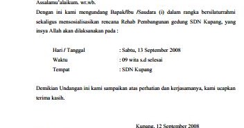 940 Koleksi Contoh Undangan Jenguk Orang Sakit Hd Terbaru Contoh Undangan