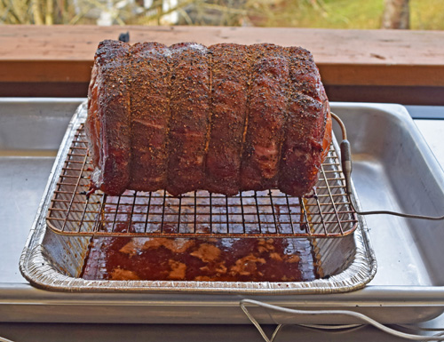 Boneless ribeye roast is just a standing prime rib without the bones.