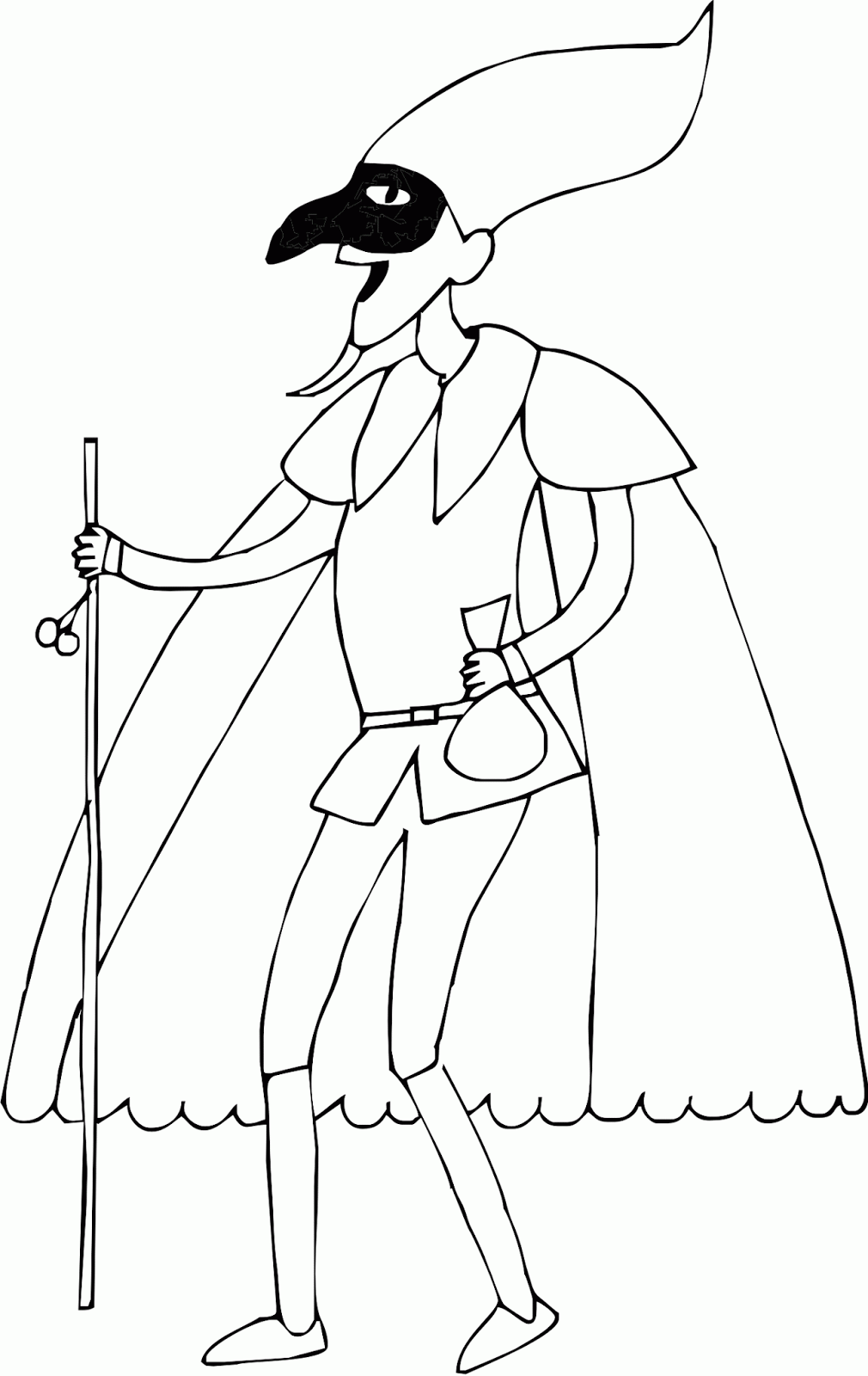 pulcinella da stampare