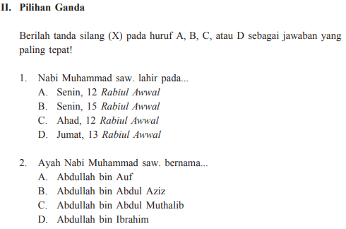 Jawaban PAI Kelas 7 Halaman 72 Ayo Berlatih Bab 5