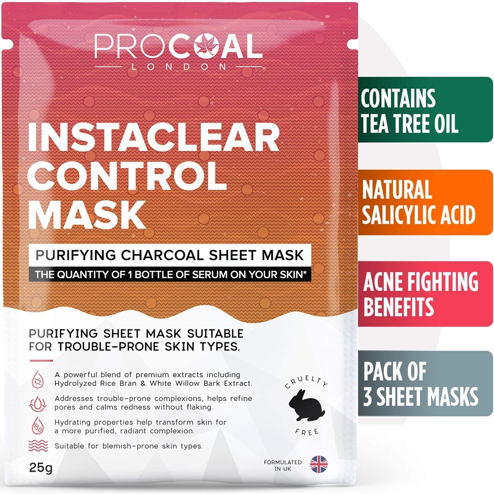 procoal instaclear control sheet mask