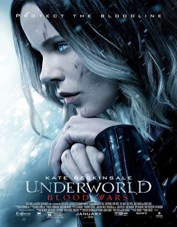 Poster Of Underworld Blood Wars 2016 Dual Audio 720p Web-DL [Hindi - English] Free Download Watch Online downloadhub.in