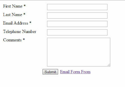 Simple Customer Feedback Form for website contact page