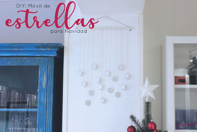 DIY: Móvil de estrellas para Navidad