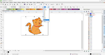 cara memberi outline pada gambar di corel