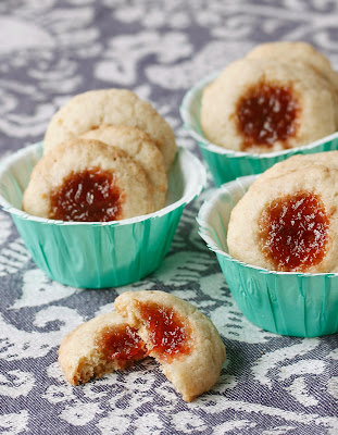 Looking for a top-8 allergen-free and gluten-free cookie for the holiday cookie swap? These strawberry thumbprints will wow them, for sure!