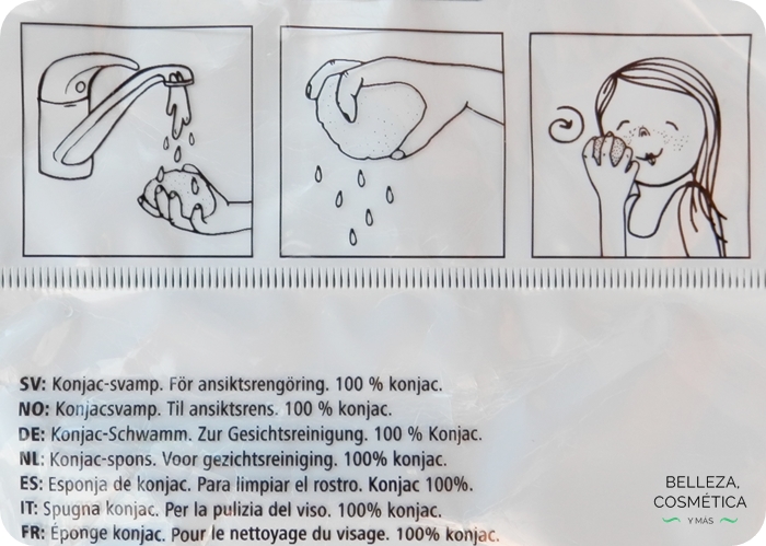 Esponja 100% konjac Tiger