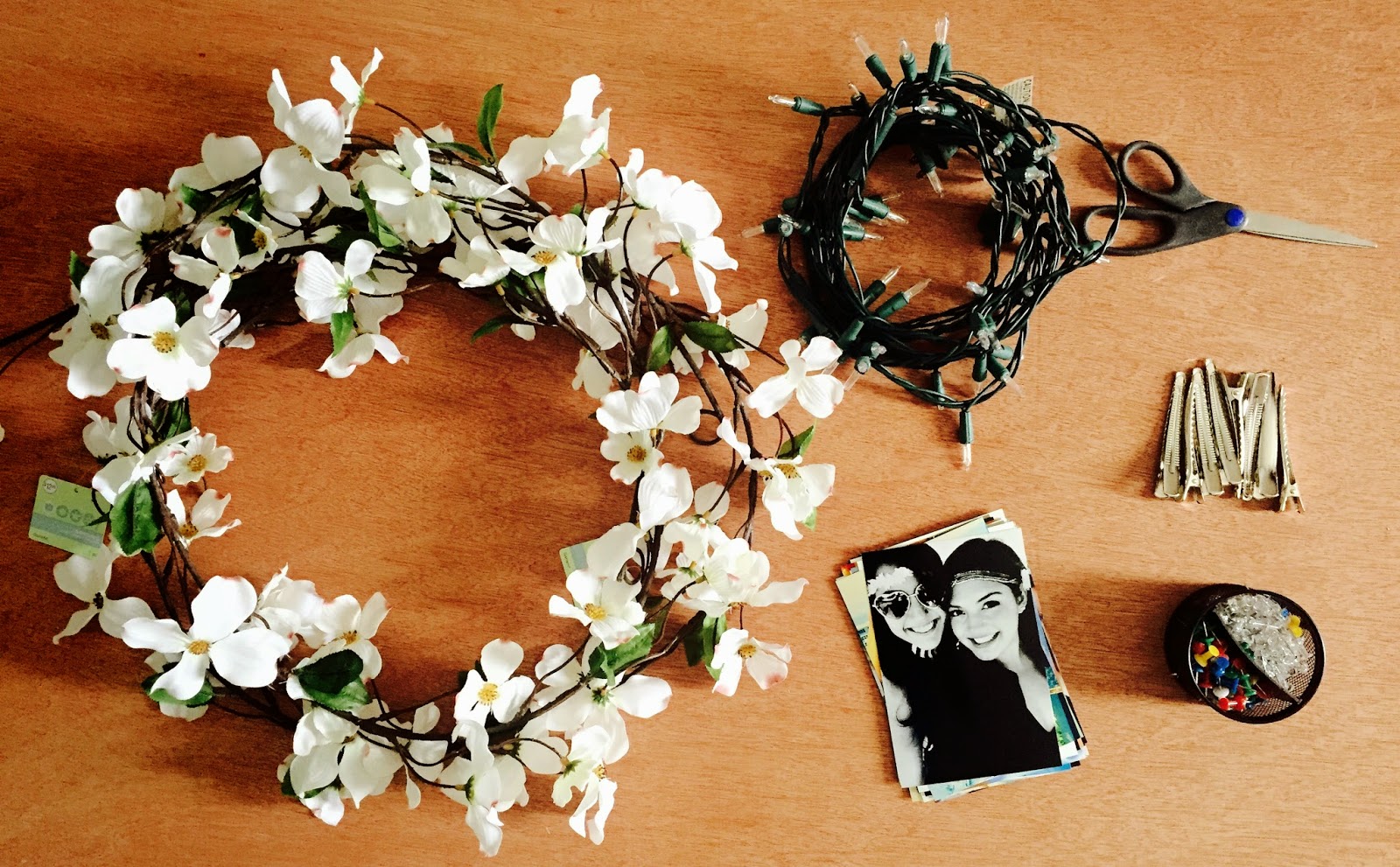 Giannina DIY Floral Photo Light String