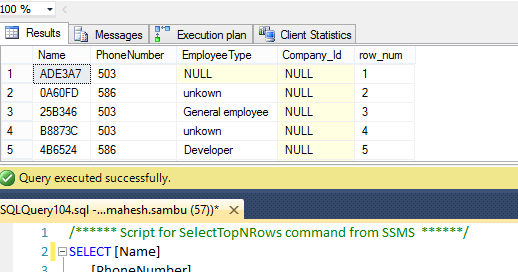 How to do row numbering without using any column in the ORDER BY COLUMN ...