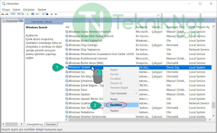 Windows 10 0x80070422 Hatası Çözümü