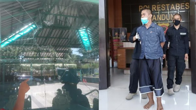 Masjid di Dago Bandung Dilempar Batu hingga Kaca Pecah, Pelaku Diduga Gangguan Jiwa