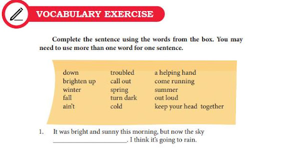 Chapter 15 Halaman 198 Vocabulary Exercise Kelas 10