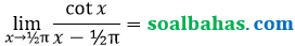 soal limit cot per x