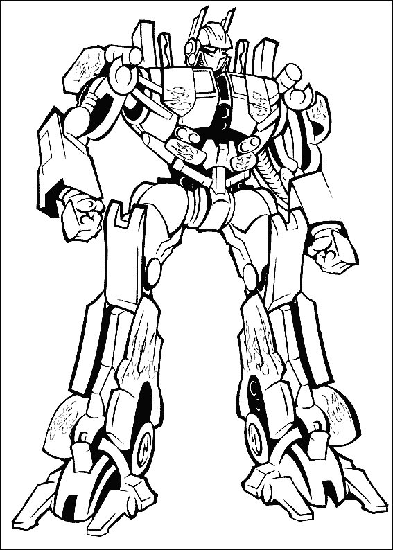 transformer coloring pages free - photo #2