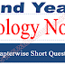 2nd year Biology Short questions Notes of all chapters pdf download