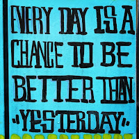 Pictures of Dublin street art quote: Every Day is a chance to be better than yesterday