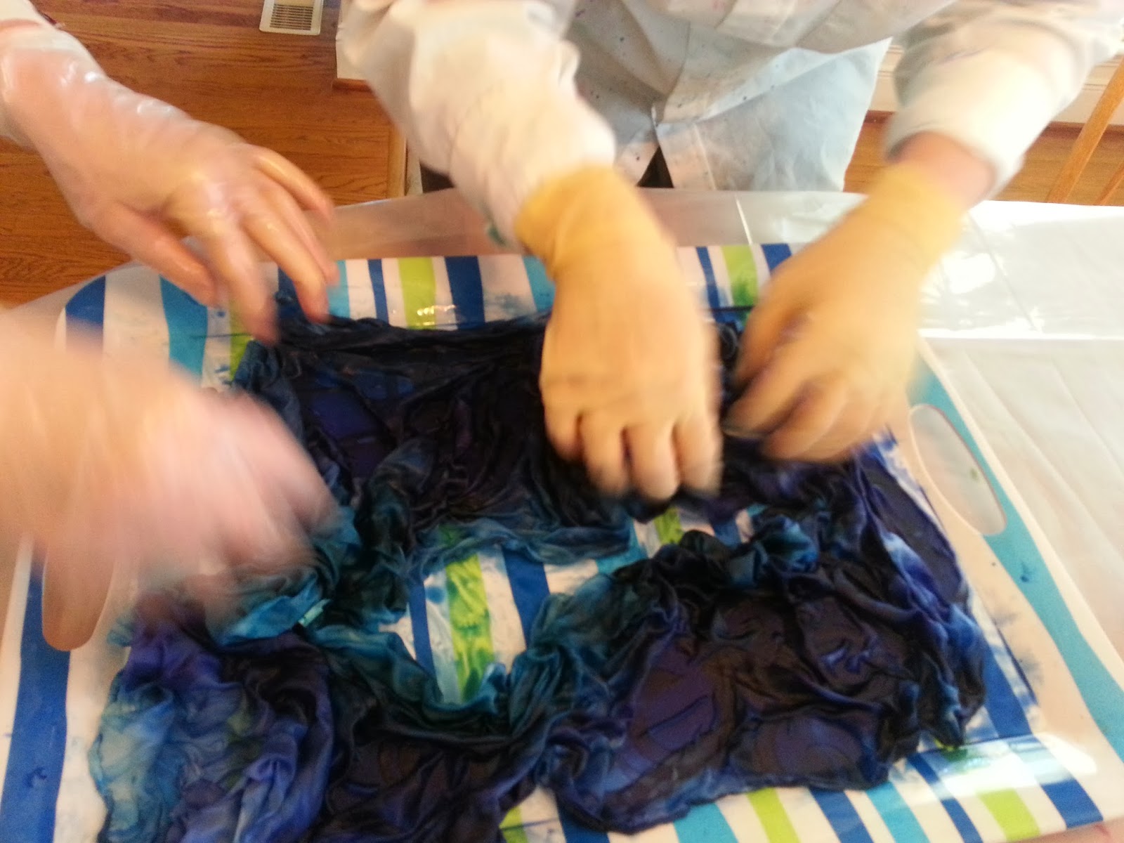 On the Edge Studio Silk Scarf Dyeing with Procion MX Dyes