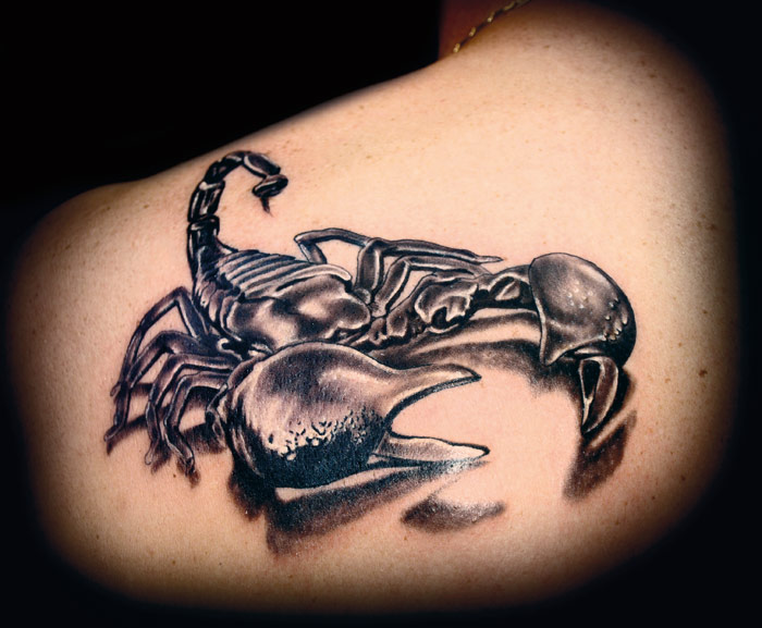 Small Scorpion Hand Tattoo - wide 4