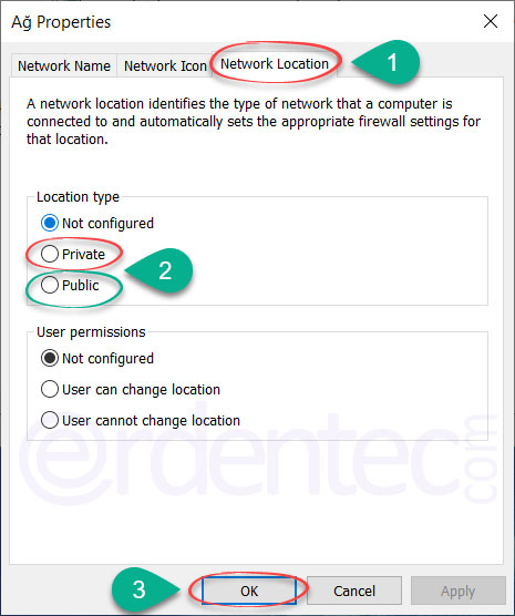 Change Current Network Location with Local Security Policy