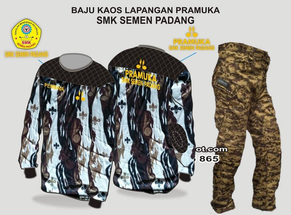 BAJU KAOS LORENG PRAMUKA STELAN