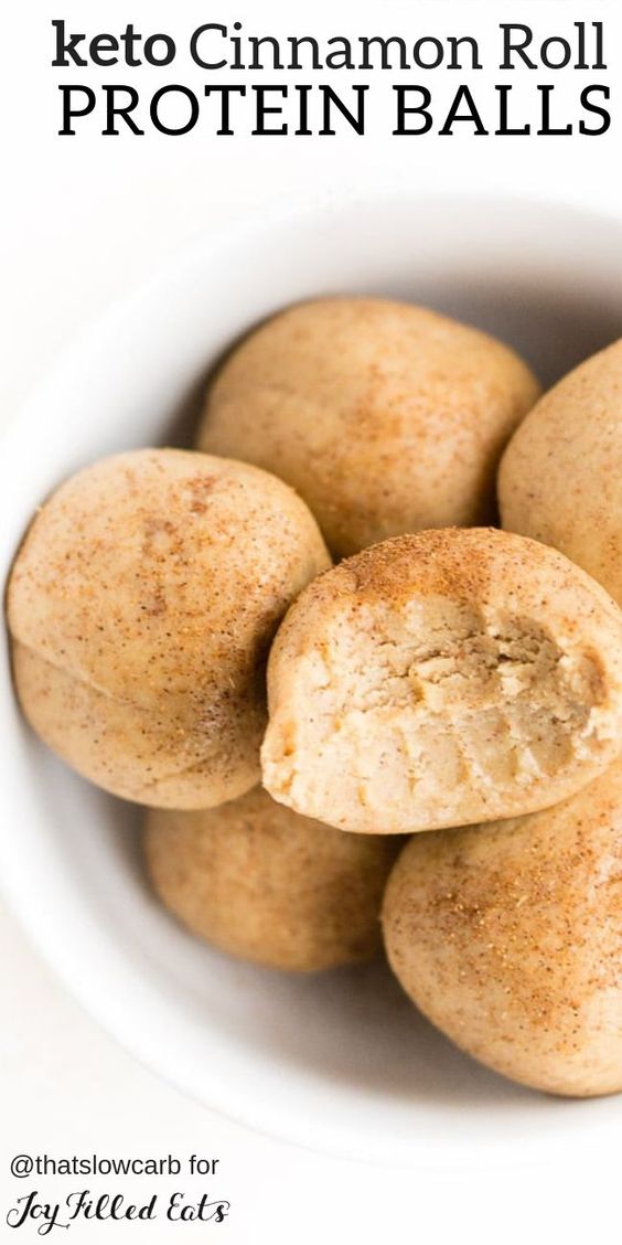 Cinnamon Roll Protein Balls Keto Dinner Recipes