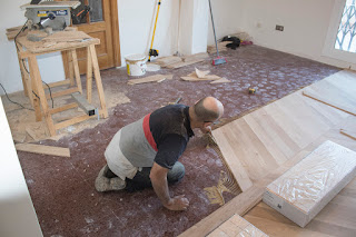 instalación de un suelo de madera