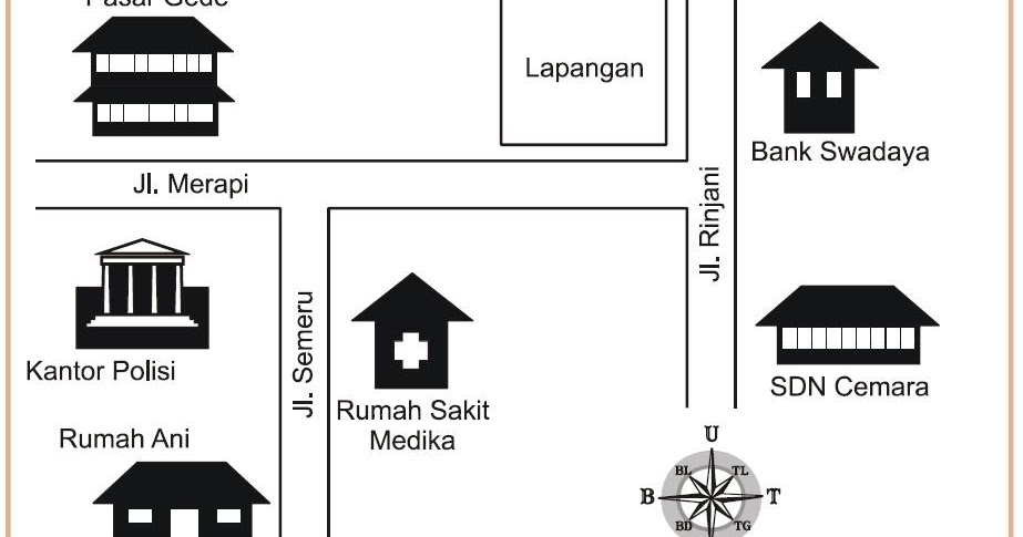 Contoh soal denah kelas 4 sd