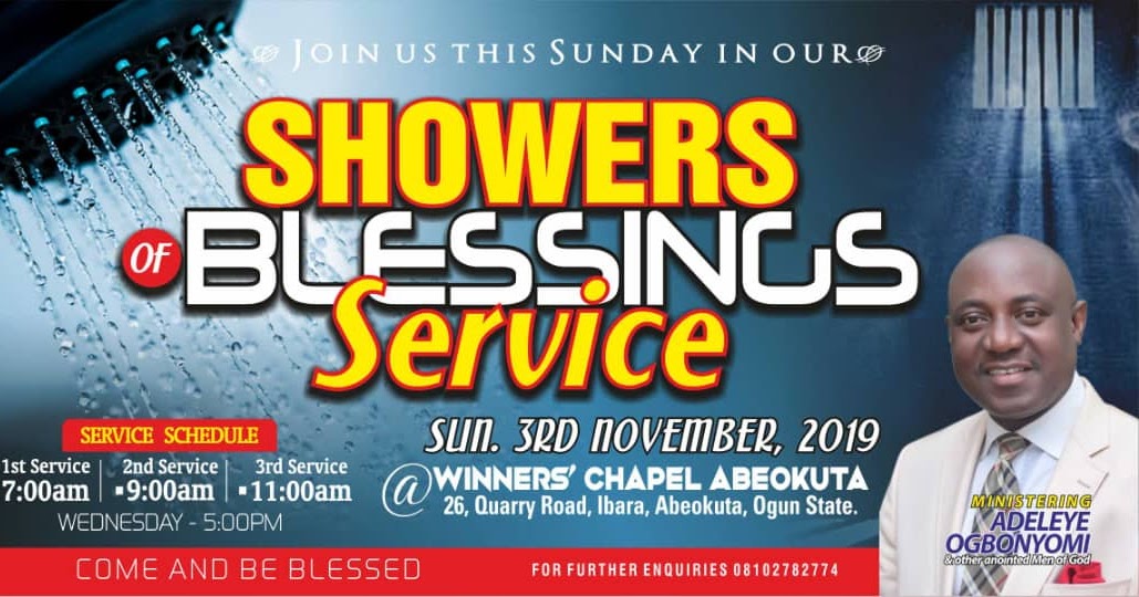 Showers of Blessing Service