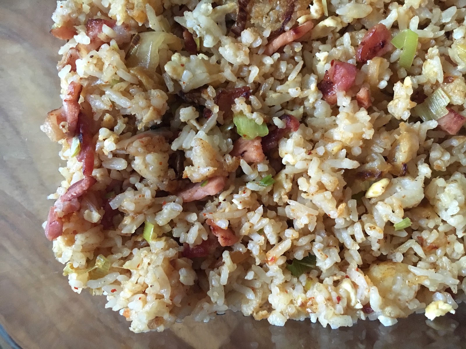 Kimchi and Bacon Fried Rice with Cheese / LUCY LOVES TO EAT
