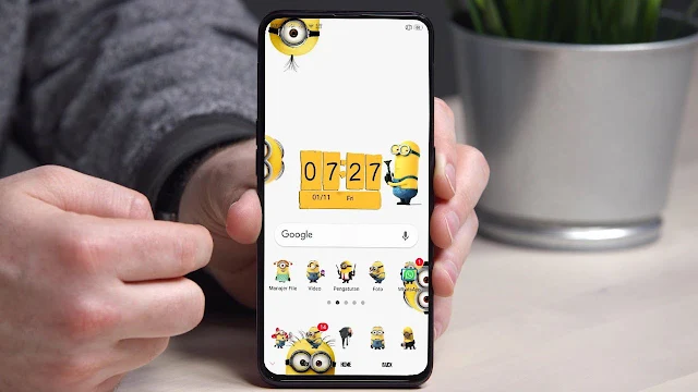 Download Tema Minions Untuk Oppo dan Realme Tembus Aplikasi WA