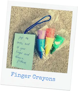 finger crayons