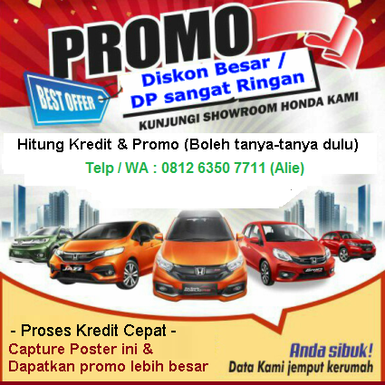 Promo Mobil Honda Medan 2021 Diskon Harga Kredit Brio Hrv Mobilio Civic Crv Jazz Brv Cashback Besar Cicilan Dp Ringan