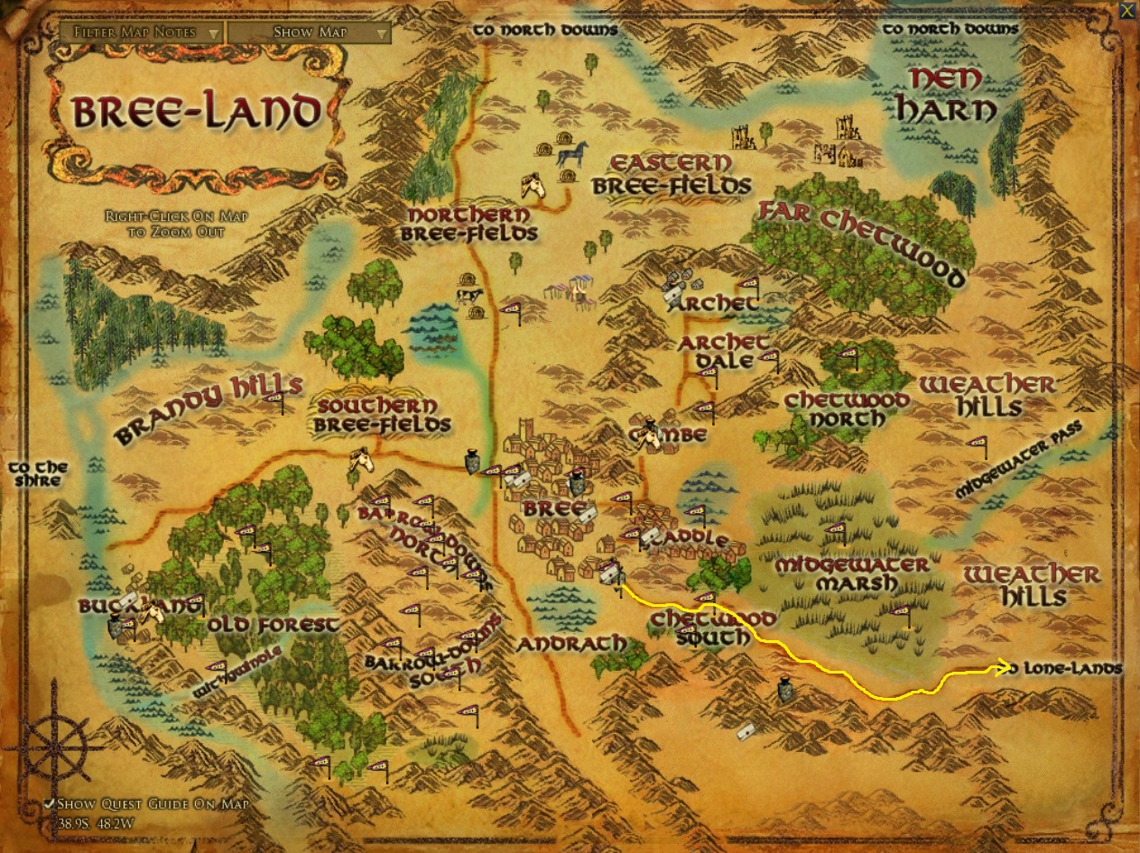 LOTRO Levelling Guide: The Road to Rivendell