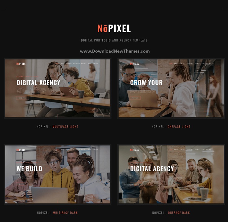 NoPixel - Digital Portfolio and Agency Template