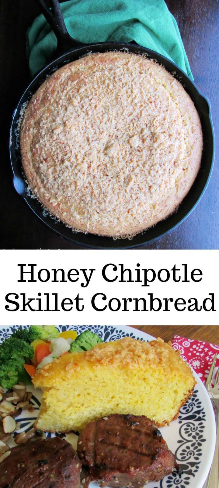 Cooking With Carlee Cheesy Honey Chipotle Skillet Cornbread