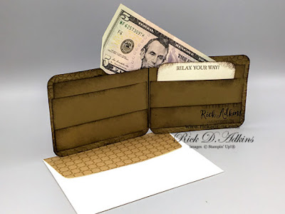 Visit my blog to download the FREE PDF tutorial for this super cute Masculine Gift Card/ Money Wallet using the A Good Man Stamp Set